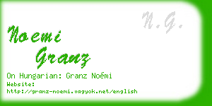 noemi granz business card